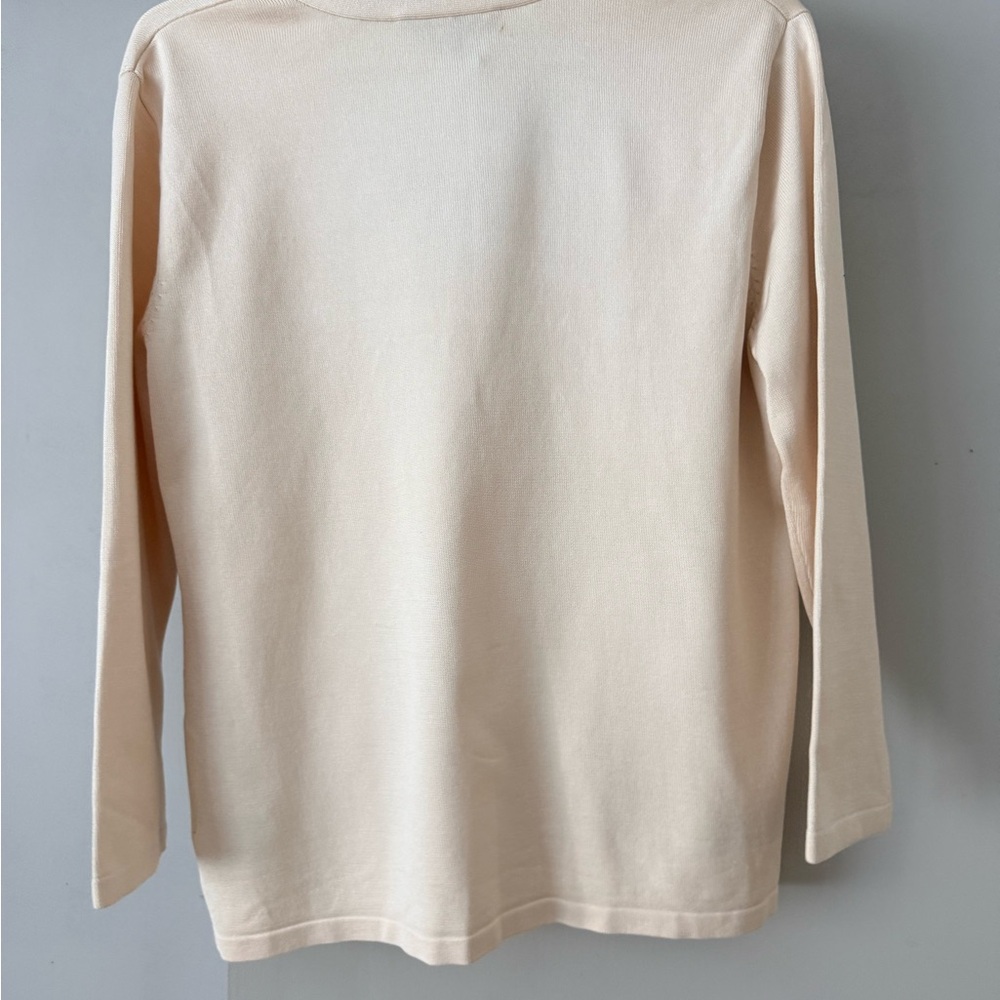 Ralph Lauren medium Cream Cardigan Sweater - Picture 2 of 5